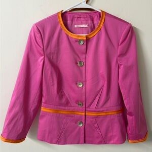 Basler Pink Blazer with Orange Trim